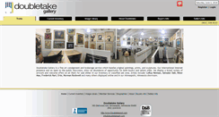 Desktop Screenshot of doubletakeart.com