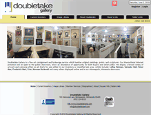 Tablet Screenshot of doubletakeart.com